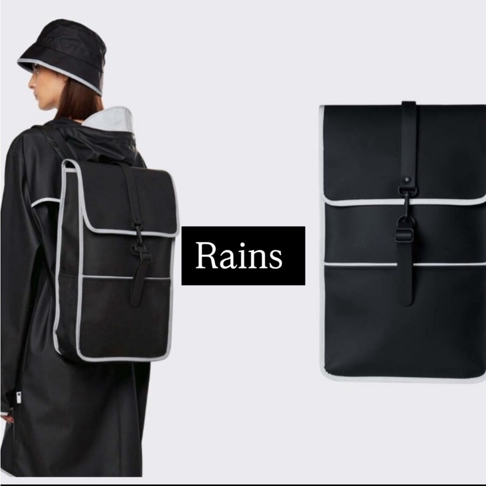 Rains Unisex Reflective Backpack NWT One size